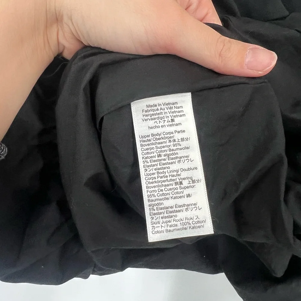J. Crew Bubble-Hem Mixy Dress in Black